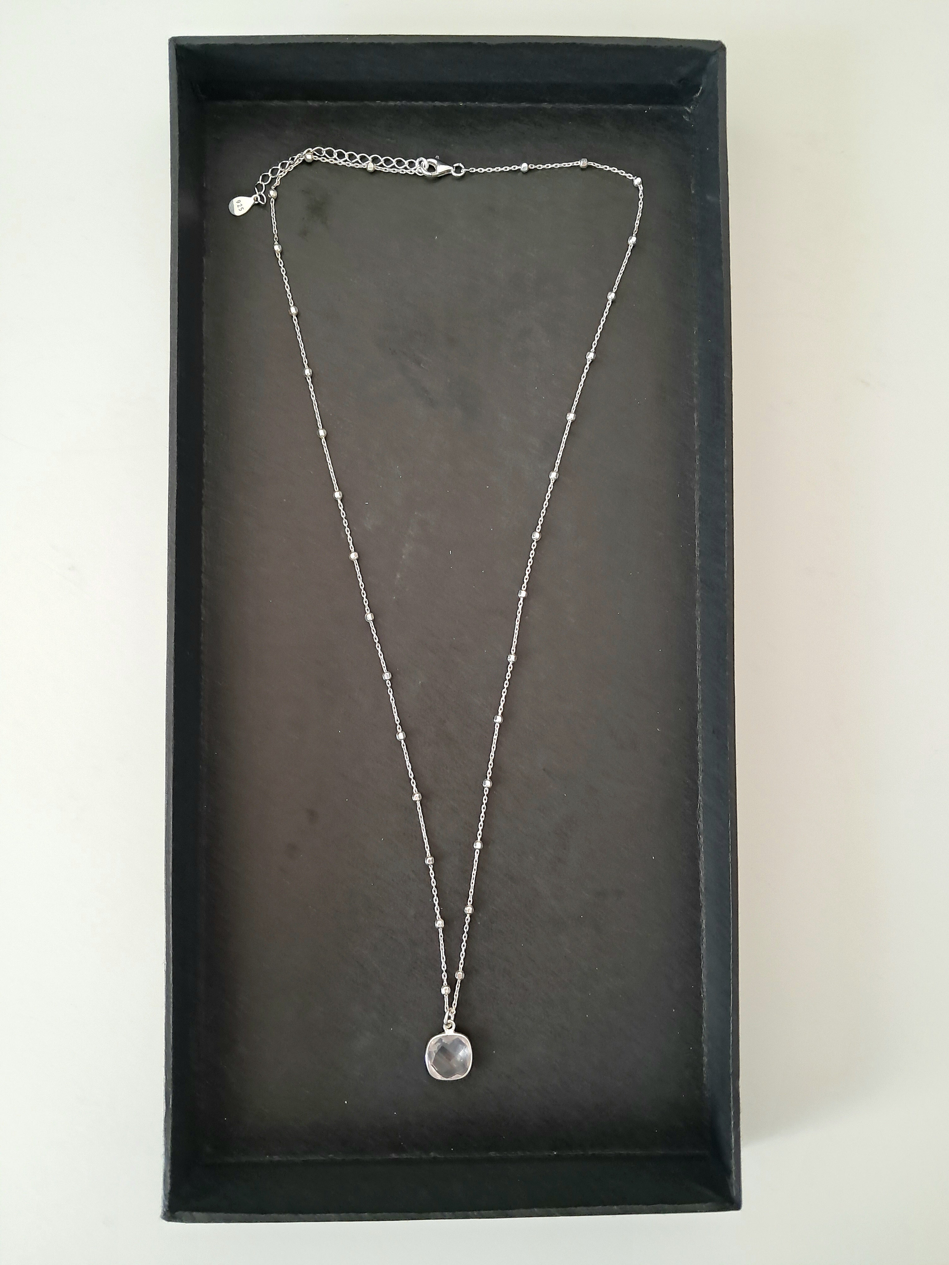 Collier Laëtitia quartz rose
