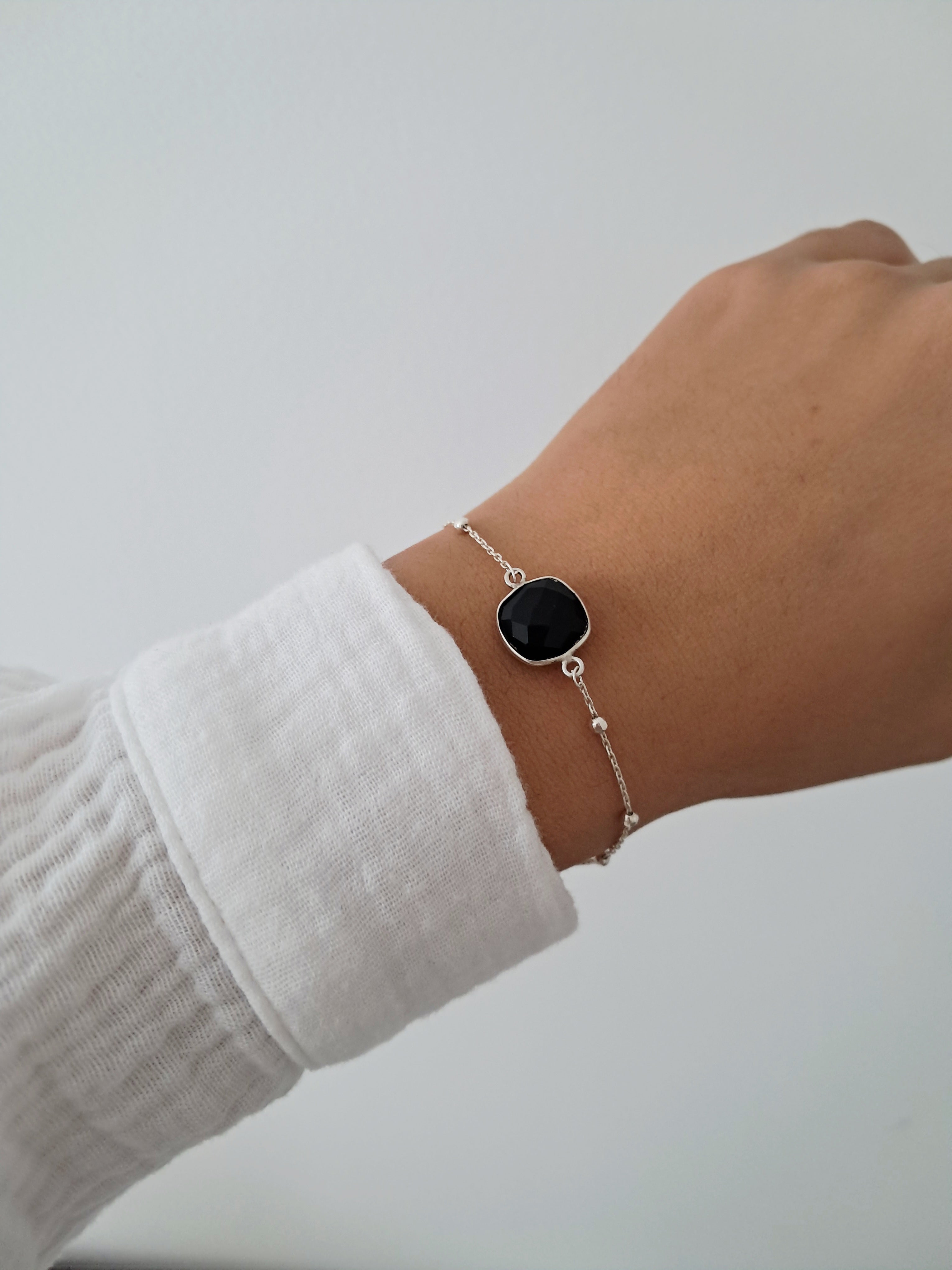 Bracelet Jessica onyx noir