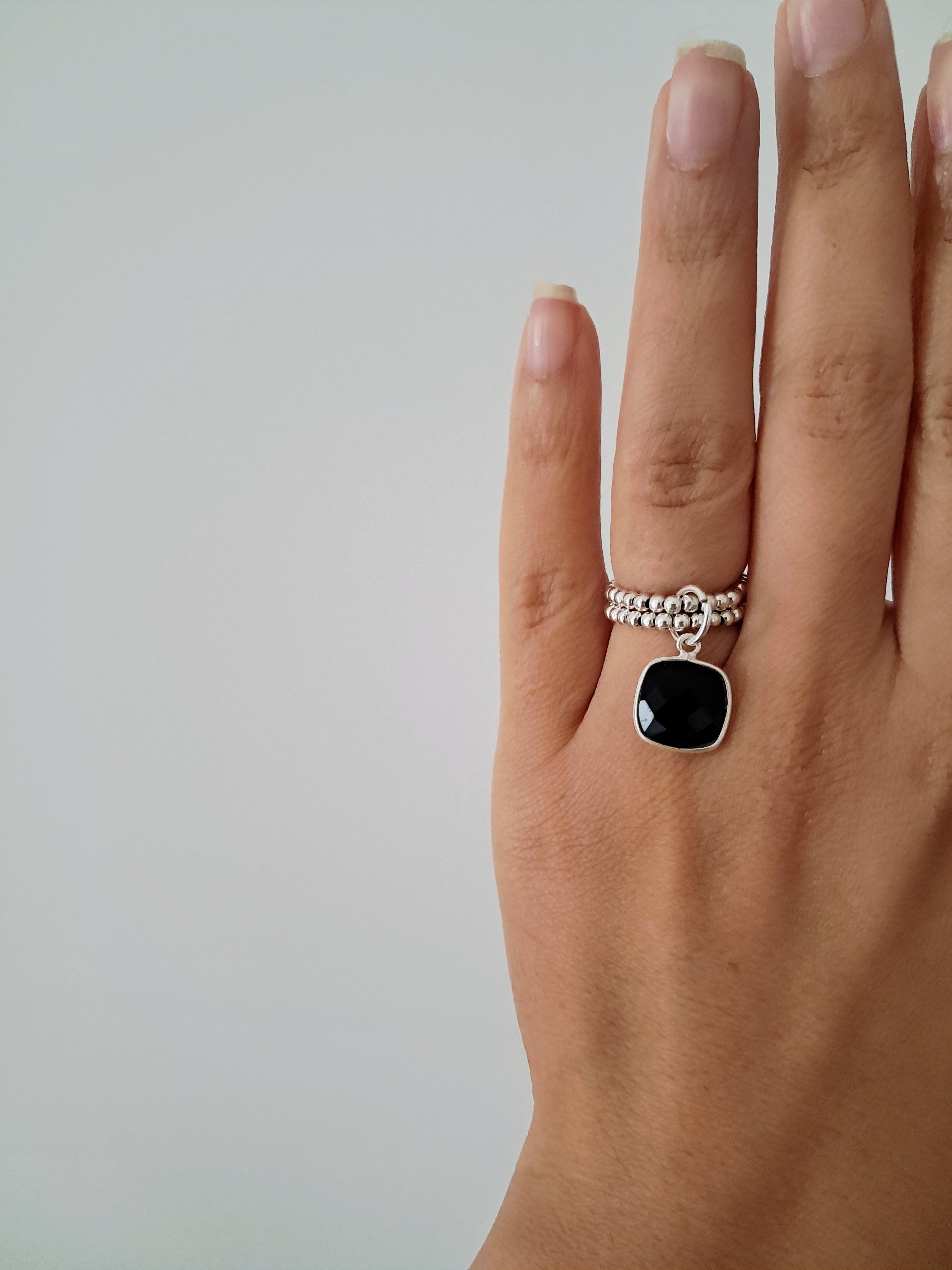 Bague Ines onyx noir
