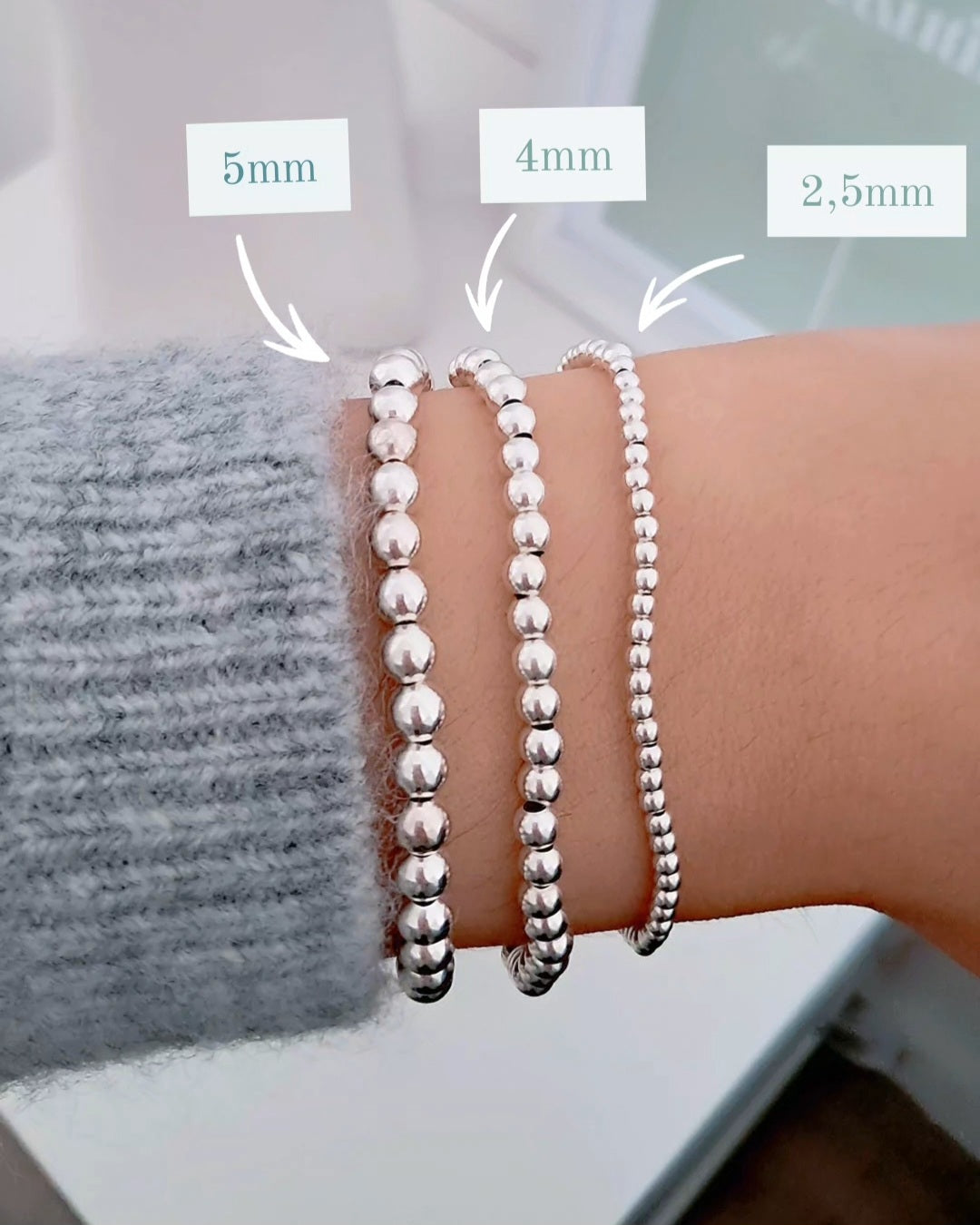 Bracelet Perle 4mm