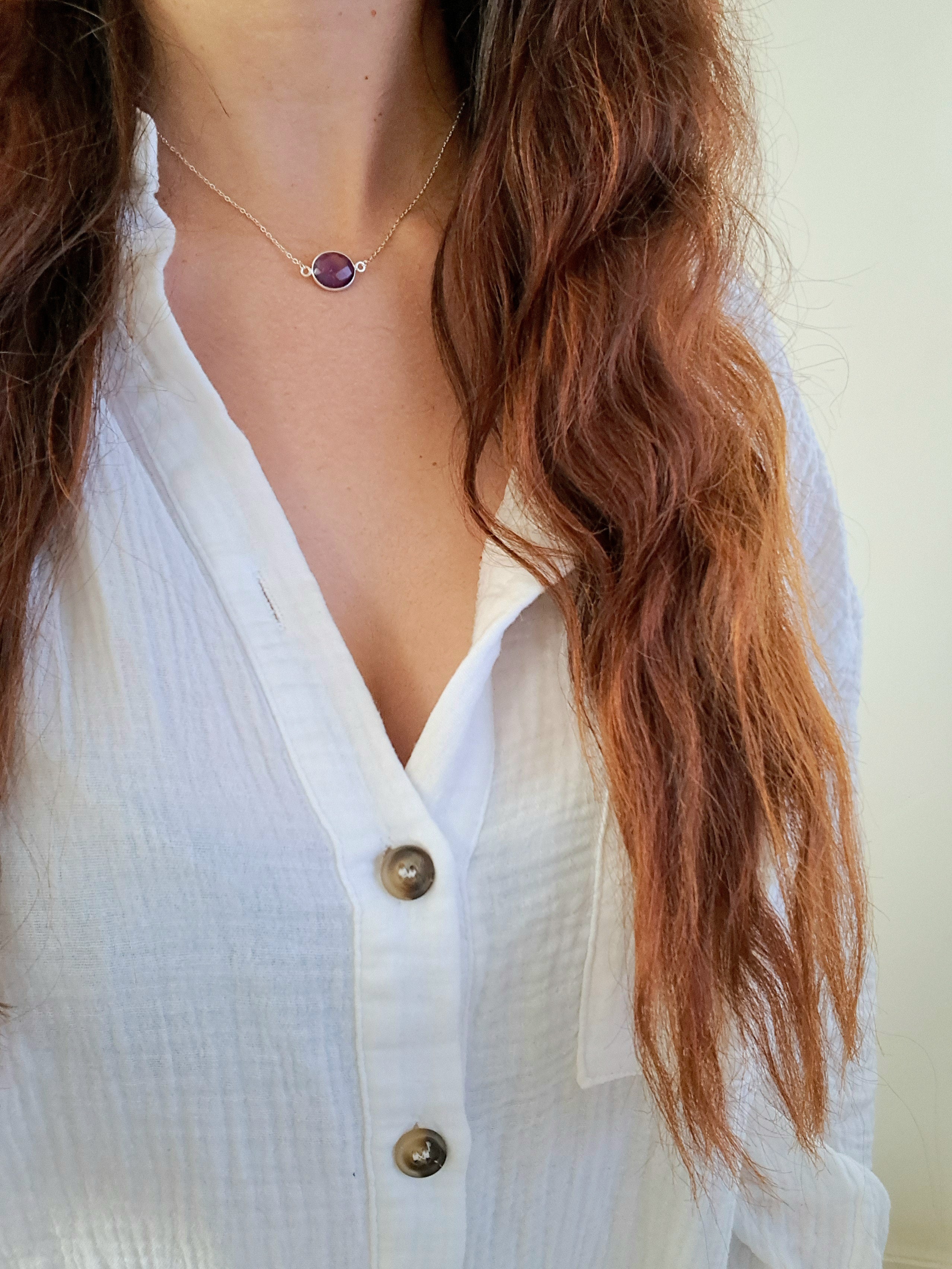 Collier Anaïs améthyste